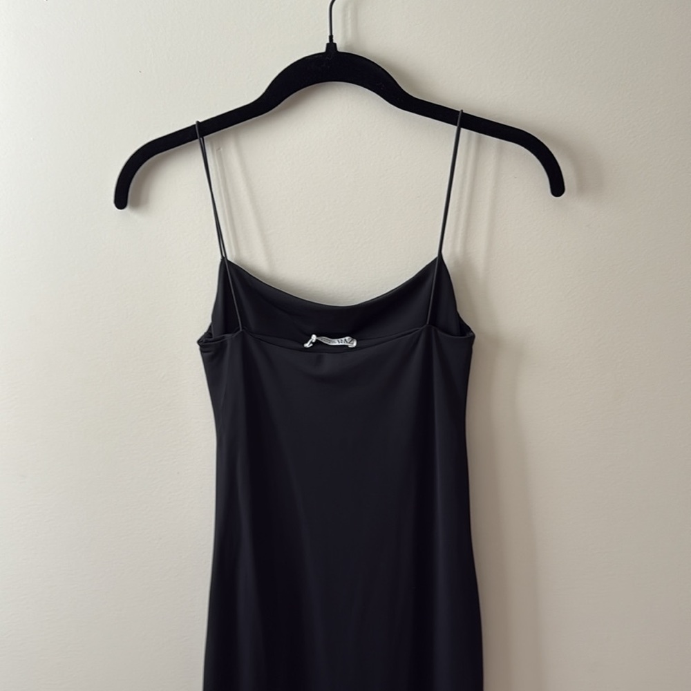 Zara black polyester bodycon midi dress - Picture 5 of 6